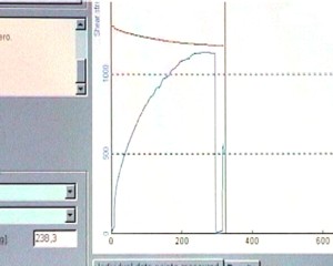 After first preshear and shear to failure